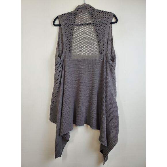 Sacred Threads Womens Small Open Front‎ Cardigan Sweater Layering Brown Bohemian - Picture 5 of 10